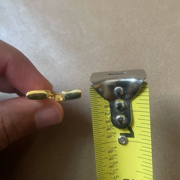 Gold plated Brass bar ring adjustable fashion - Picture 5 of 6